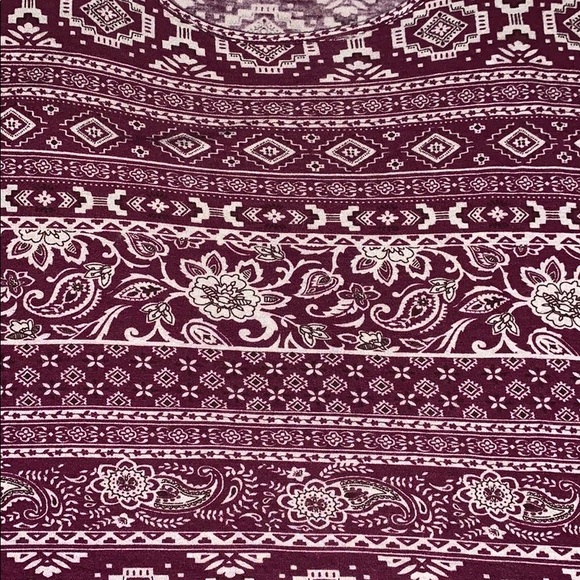 Forever 21 burgundy tribal tank top - Picture 3 of 3